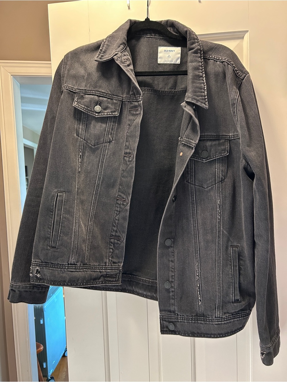 Old Navy Black Washed Denim Jacket